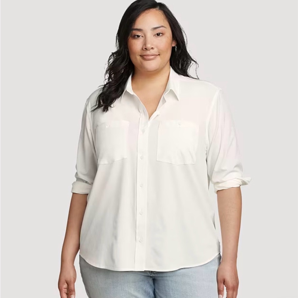 NWT Eddie Bauer Departure 3.0 Long Sleeve Button Down Shirt, 3X